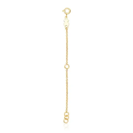 Alargador de collar con baño de oro 18 kt sobre plata Basics^TOUS