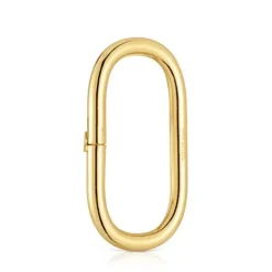 Anilla extra grande con baño de oro 18 kt sobre plata Hold Oval^TOUS Outlet