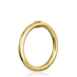 Anilla grande con baño de oro 18 kt sobre plata Hold^TOUS Online