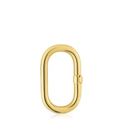 Anilla grande con baño de oro 18 kt sobre plata Hold Oval^TOUS Outlet
