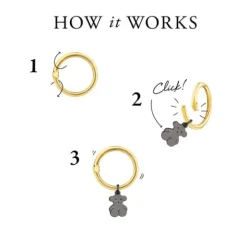 Anilla grande de oro Hold^TOUS Outlet