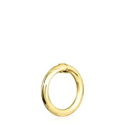 Anilla mediana con baño de oro 18 kt sobre plata Hold^TOUS Discount