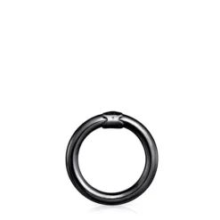 Anilla mediana de plata dark silver Hold^TOUS Online