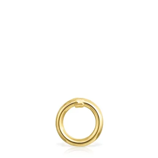 Anilla pequeña con baño de oro 18 kt sobre plata Hold^TOUS Online