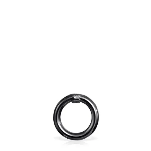 Anilla pequeña de plata dark silver Hold^TOUS New