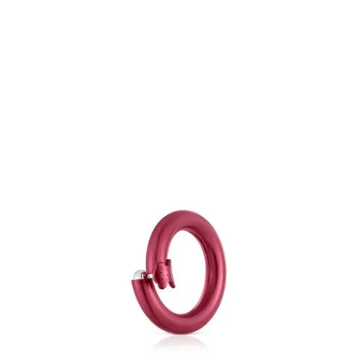 Anilla pequeña de en color rojo Hold^TOUS Outlet