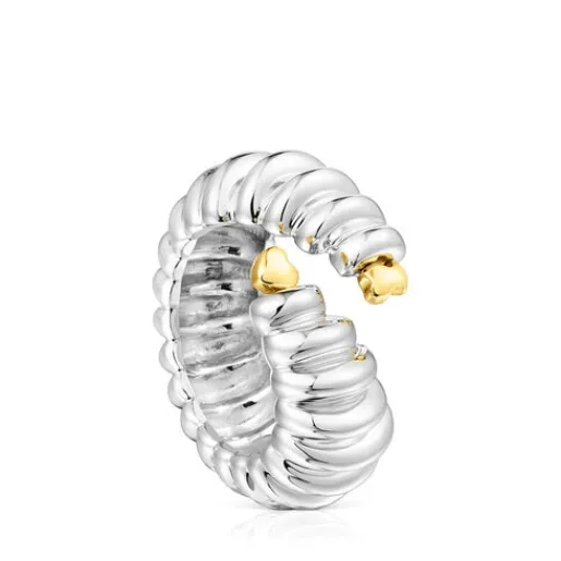 Anillo abierto bicolor Virtual Garden^TOUS Sale