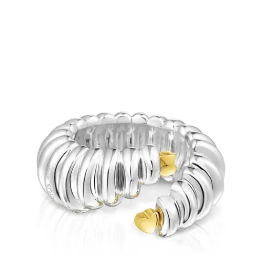 Anillo abierto bicolor Virtual Garden^TOUS Sale