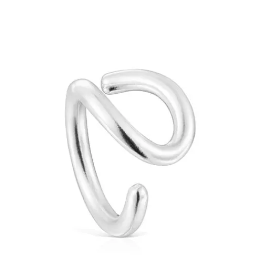 Anillo abierto de plata Bent^TOUS New