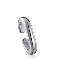Anillo abierto de plata dark silver Line^TOUS Best