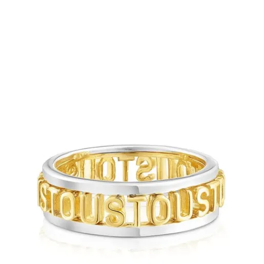 Anillo bicolor Logo^TOUS Hot