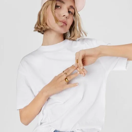 Anillo bicolor Logo^TOUS Hot