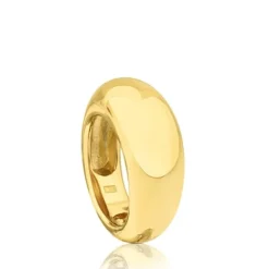 Anillo con baño de oro 18 kt sobre plata abombado Warm^TOUS Clearance
