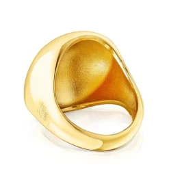 Anillo con baño de oro 18 kt sobre plata Plump^TOUS Discount