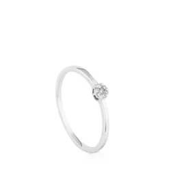 Anillo de oro blanco con diamantes Diamonds^TOUS Clearance