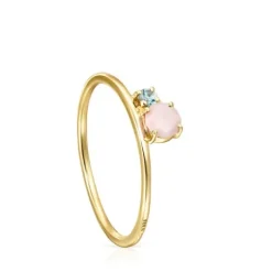 Anillo de con ópalo facetado y topacio Mini Ivette^TOUS