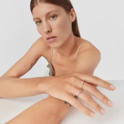 Anillo de con prasiolita facetada y amatista Mini Ivette^TOUS
