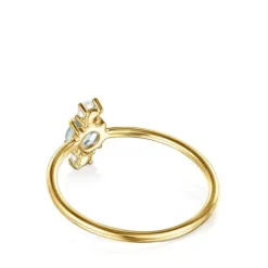 Anillo de con topacio facetado y perla Mini Ivette^TOUS Discount