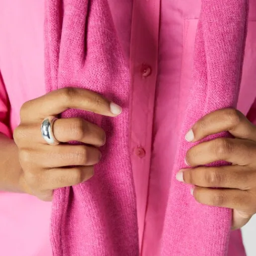 Anillo de plata abombado Warm^TOUS Best