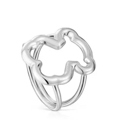 Anillo de plata motivo silueta oso New Carrusel^TOUS New