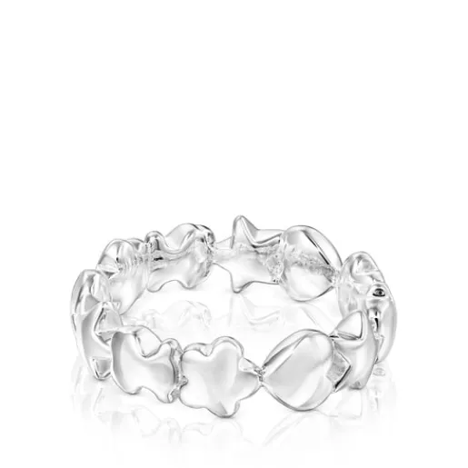 Anillo de plata motivos oso, corazón y flor Mini Icons^TOUS New