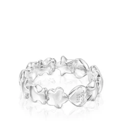 Anillo de plata motivos oso, corazón y flor Mini Icons^TOUS New