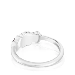 Anillo de plata y gemas motivos Bold Motif^TOUS Discount