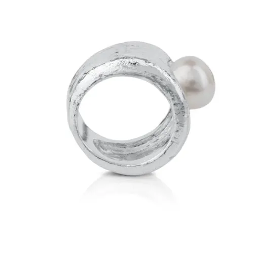 Anillo de plata y perla cultivada Duna^TOUS