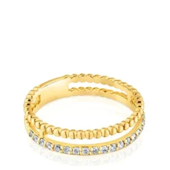 Anillo doble mediano de y diamantes Les Classiques^TOUS New