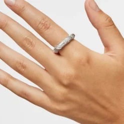 Anillo grande de plata Twisted^TOUS Sale