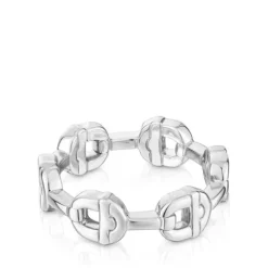 Anillo logo de plata MANIFESTO^TOUS Sale
