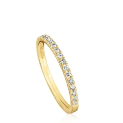 Anillo media alianza mediana de con diamantes Les Classiques^TOUS Best