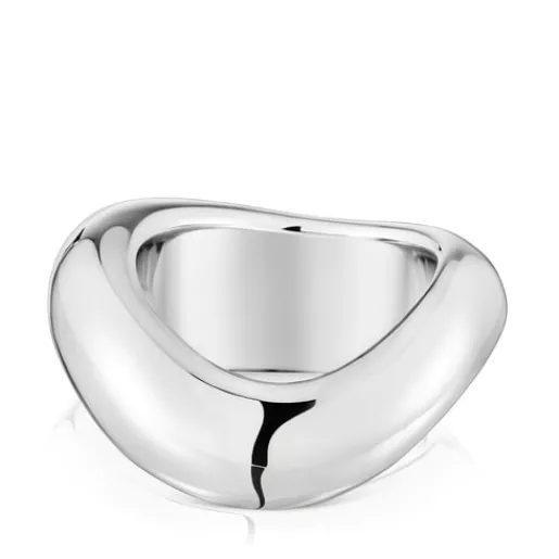 Anillo mediano de plata Galia Basics^TOUS Outlet