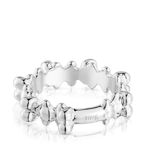 Anillo mediano de plata motivos oso Bold Bear^TOUS Hot