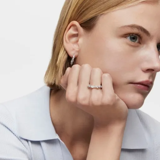 Anillo mediano de plata Twisted^TOUS Online