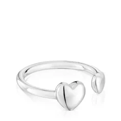 Anillo pequeño abierto de plata corazón My Other Half^TOUS Outlet