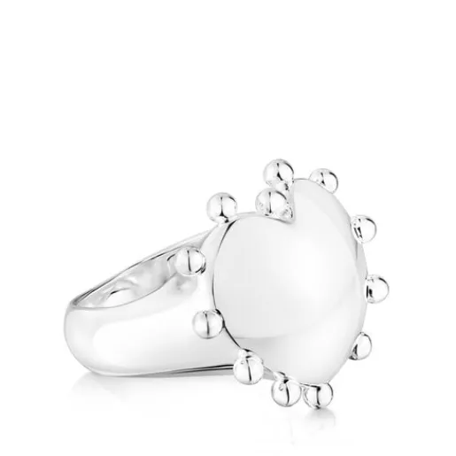 Anillo sello de plata corazón San Valentín^TOUS Discount
