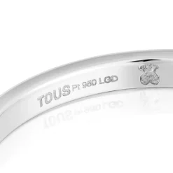 Anillo solitario de platino con diamante talla brillante creado en laboratorio Les Classiques LGD^TOUS Hot