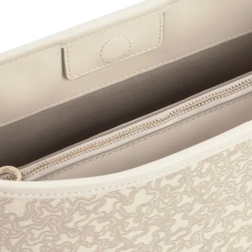 Bandolera grande beige Kaos Mini Lines^TOUS Hot