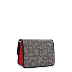 Bandolera mediana Audree negra y beige Kaos Icon^TOUS