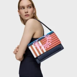 Bandolera mediana Audree marino Hanna^TOUS Online