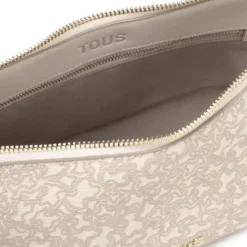 Bandolera mediana beige Kaos Mini Lines^TOUS New
