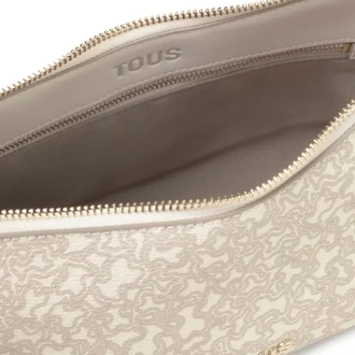 Bandolera mediana beige Kaos Mini Lines^TOUS New