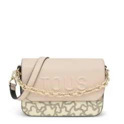 Bandolera mediana Chain negra y beige Kaos Icon^TOUS Outlet