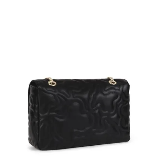 Bandolera mediana con solapa Kaos Dream negra^TOUS Hot