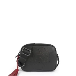 Bandolera pequeña Leissa negra de piel^TOUS New