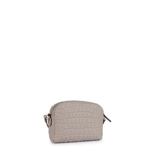Bandolera Sherton de Piel en color topo^TOUS New