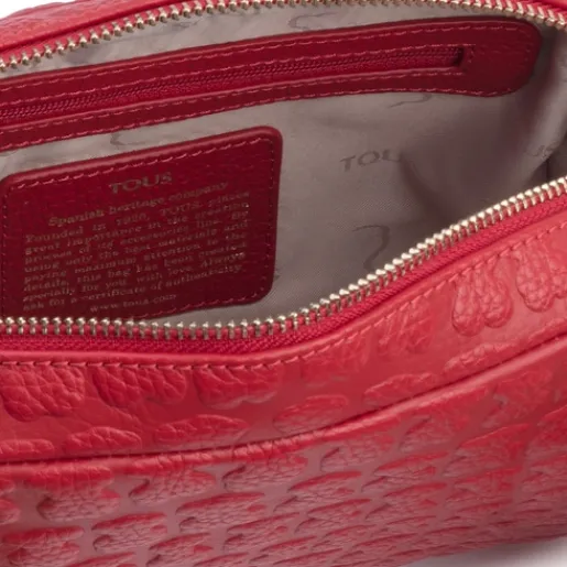 Bandolera Sherton de Piel roja^TOUS Outlet