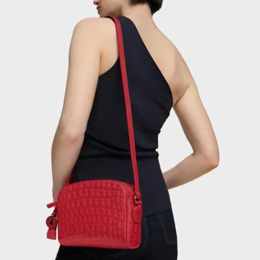 Bandolera Sherton de Piel roja^TOUS Outlet