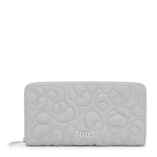 Billetera de piel gris Greta^TOUS Outlet